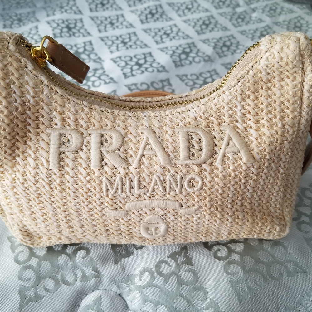 Straw Fashion Beige Woven Clutch